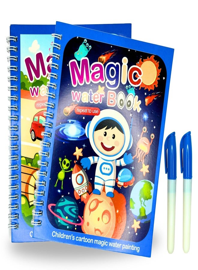DIKANG Magic Water Book for Kids, Magic Brush Pen Sketch Book, Drawing Books Toys for Kids, Return Gifts for Kids Toys for 2-5 Years (Random 2Pc Pack) - Image 1